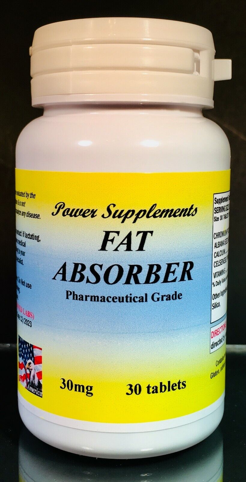 Fat absorber, chromium picolinate, weight loss 30 or 60 tablets
