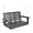 Deep Gray, variant on Innovaze 4 FT Poly Lumber Porch Swing for 2 Person, High Back & Deep Seat Comfort, Foldable Cup Holders, Stainless Steel Hardware, Navy Blue
