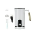 thumbnail image 1 of Espumador de leche eléctrico automático, vaporizador de leche fría y caliente, batidora de mano, gran capacidad, acero inoxidable, fácil de limpiar, i blanco, 1 of 9