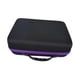 thumbnail image 4 of Estuche de transporte de 120 rejillas, gran capacidad, carcasa rígida, resistente al polvo violeta y negro, 4 of 9