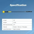 thumbnail image 5 of Resenkos 40 Inch Weighted Golf Swing Trainer for Rhythm & Balance - Yellow, 5 of 8