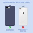 thumbnail image 2 of FYBTO iPhone 8 Plus Case, iPhone 7 Plus Case, Shockproof Silicone Case with Full Body Protection, Anti-Scratch Microfiber Lining, Drop-protect Rubber phone Case for iPhone 7 Plus/iPhone 8 Plus 5.5", 2 of 5