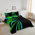 thumbnail image 3 of Erosebridal Geometry Bedding King Comforter Set for Adult, Geometric Stripes Down Comforter, Futuristic Decor, Reversible, 3 of 7