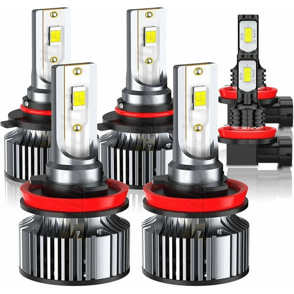 For Ford Edge 2007 2008 2009 2010 LED Headlight High/Low Beam   Fog Lights Bulbs