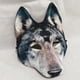 thumbnail image 2 of Máscaras de hombre lobo aterradoras, máscaras de animales 3D para Halloween, máscaras de disfraces de animales, máscaras realistas de lobo para disfrazarse en fiestas de cosplay de Halloween., 2 of 8