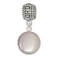 thumbnail image 1 of Delight Jewelry Silvertone 13.5mm Round Locket Lord Guide Me Charm Bead, 1 of 4