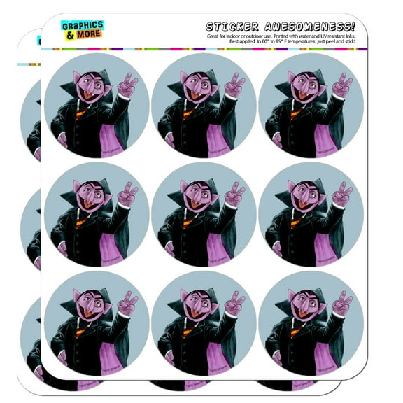 Sesame Street Vintage Count Von Count Planner Calendar Scrapbooking Crafting Stickers