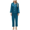 thumbnail image 4 of Pajamas for Women: Syphoria Womens Pajamas, Two-Piece Long Sleeve with Long Pajama Pant Set Button Down Lounge Sets for Women, 4 of 4