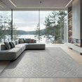thumbnail image 2 of ODIKA 8'x10' Washable Area Rug Durable, Non-Slip Abstract Boho Symmetrical Motifs Decorative Repeating Geometric for Living Room, Under Sectional, Family, 2 of 7