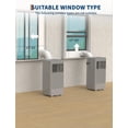 thumbnail image 2 of 8000 BTU Portable Air Conditioner – 3-in-1 Cooling Unit with Sleep Mode, 3 Speeds, Quiet Operation, Easy Install Window Kit for Rooms up to 350 Sq.Ft, Gray, 2 of 7