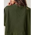 thumbnail image 2 of Womens Oversized Sweatshirt Dress Long Sleeve Crewneck Pullover Tops Relaxed Fit Sweatshirts Mini Dress, 2 of 5