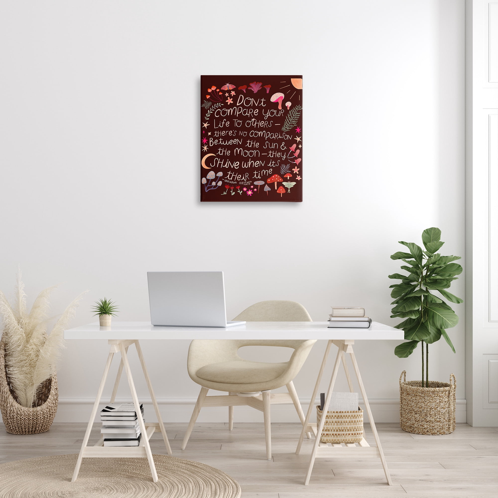 Stupell Industries Inspirational Nature Quote Inspirational Painting Gallery Wrapped Canvas Art Print Wall Art, 24 x 30