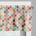 thumbnail image 3 of Ambesonne Geometric Window Valance, Doodle Rainbow Style, 54" X 18", Multicolor, 3 of 5