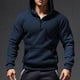 thumbnail image 1 of pstuiky camisas de hombre de manga larga, Suéter informal de moda para hombre, color liso, con capucha y manga larga tops de invierno para hombre s, 1 of 9