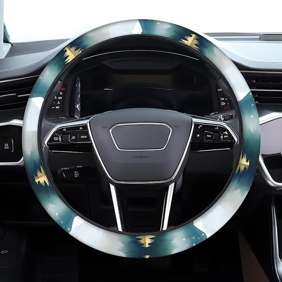 Car Steering Wheel Cover, Anti-Slip Breathable Elastic Neoprene 15 Inch Car Steering Wheel Protector for Women and Men,for Cars, SUVs