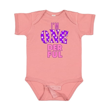 

Inktastic I m One-Derful First Birthday Gift Baby Boy or Baby Girl Bodysuit