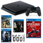 Playstation 4 1TB Spiderman Console with Titanfall 2, Uncharted: A Thiefs End and The Last of Us