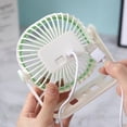 thumbnail image 5 of Aoznliie USB Desk Fan, 3 Speeds & 360° Rotation Portable Rechargeable Small Fan , Quiet Personal Cooling Device for Office Dorm Travel, 6.7 Inches, 5 of 9