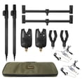 thumbnail image 1 of 11pcs Fishing Bite Alarm Set with Swinger Fishing Rod Rest, 1 of 8