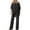 Black, variant on MSJUHEG Two Piece Outfits For Women Fall Outfits Solid Color Loose Irregular Set Adies Suit Short Sleeved Two Piece Suit Slacks For Women Black L
