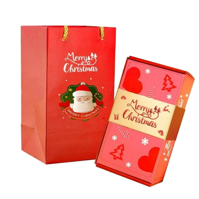 Merry Christmas Gift Box Folding Bouncing Gift Box Christmas Decorations Unique 16 Gift Box