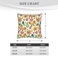 thumbnail image 5 of LNWH Watercolor Flower Plants Throw Pillow Covers, Square Soft Linen Decorative Pillow Cases, 16"x16", 5 of 8