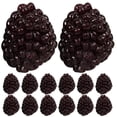 thumbnail image 1 of Miangastore Artificial Fruits For Decoration Lifelike Raspberry Model Black 18Pcs 0.9Inch, 1 of 9