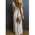 thumbnail image 3 of FOLUNSI Floral Lace Maxi Dress - Shirred, Elegant Fit, 3 of 7