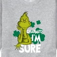 thumbnail image 3 of The Grinch - Charmed Im Sure - Men's Crew Neck Fleece Pullover, 3 of 5