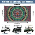 thumbnail image 3 of Vibrant Mandala Design Seat Cover 51" x 31" for Golf Carts, Stylish Microfiber Towel for Cart Interior Upgrade, 3 of 8