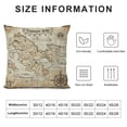 thumbnail image 5 of Orinice  Island Throw Pillow Cushion Cover, Old Antique Treasure Map Details Retro Color Adventure Sailing Pirate Print, Decorative Square Accent Pillow Case,  12x12in, 5 of 5