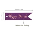 thumbnail image 5 of Inkdotpot Pack Of 100 Happy Diwali Favor Paper Tags Craft Real Rose Gold Foil Hang Tags, 5 of 6