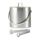 thumbnail image 1 of Cubo de hielo portátil con tapa y pinzas para enfriar bebidas para barbacoas 3 L Plata, 1 of 9