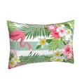 thumbnail image 2 of EasygdpTropical Flamingo Polyester Fiber Double-Sided Pillowcase,Super Soft,Comfortable And Luxurious Pillowcase,Not Easy To Break Or Deform- 16"X24", 2 of 9