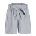thumbnail image 4 of Sngxgn Shorts for Women High Waisted Long Running Shorts with Pockets(Grey,XXXL), 4 of 4