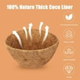 thumbnail image 4 of 4PCS Coco Liner for Hanging Basket,Casewin 12 inch Round Natural Planter Liner Replacement Plant Basket Liners Coco Fiber Liner for Garden Planters Coconut Coir Liner Flower Pot for Hanging Basket, 4 of 7