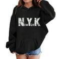 thumbnail image 5 of Boys Hoodie City Name Letter Print Black Hoodies Casual Long Sleeve Hoodie Sweatershirt Pullover Fall Winter Clothes Size 5-6 Years Girls Clothes, 5 of 5