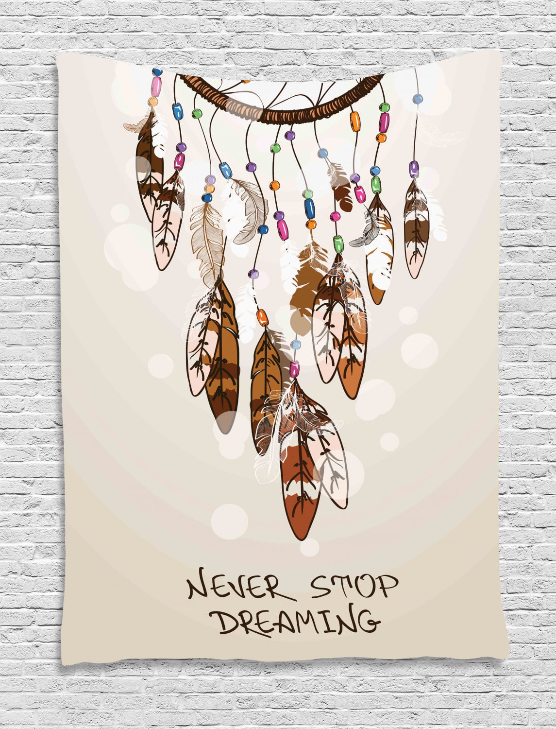 Dreamcatcher Feathers Tapestry Wall Hanging for Living Room Bedroom Dorm Decor 
