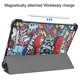 thumbnail image 3 of KAIYANG Funda para iPad Air 11 (2024), con tres pliegues y función atril, con función de encendido y apagado automático, diseño de mariposas y grafitis multicolor, 3 of 5