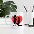 thumbnail image 6 of 11oz Valentines Coffee Mug, Personalized Mug with Handle for Hot Cold Drinks, Gift Ideas for Boyfriend, Girlfriend, Valentines day Gift Valentine Decor Souvenir (Couple + Heart), 6 of 6