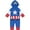 Captain america, variant on Marvel Avengers Captain America Infant Baby Boys Zip Up Cosplay Coverall