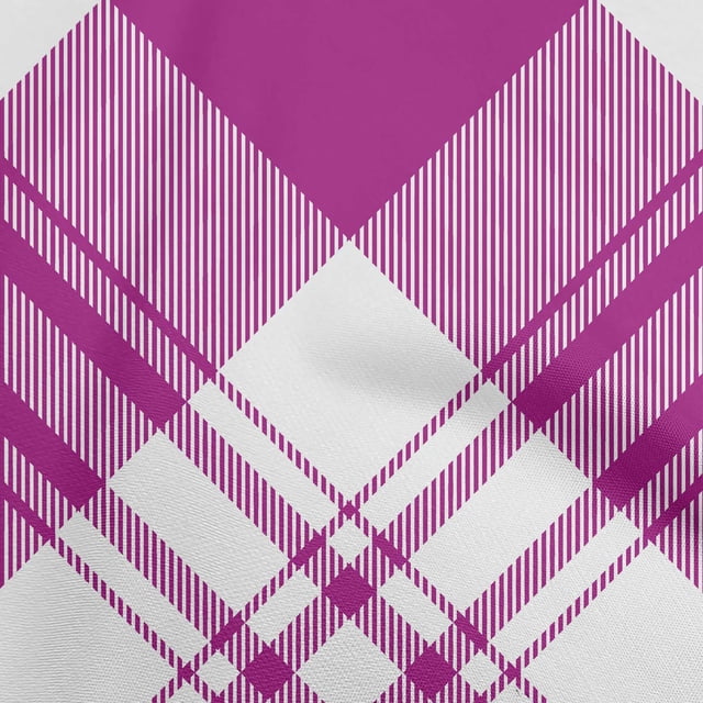 oneOone Rayon Purple Fabric Tartan Craft Projects Decor Fabric Printed By The Yard 56 Inch Wide