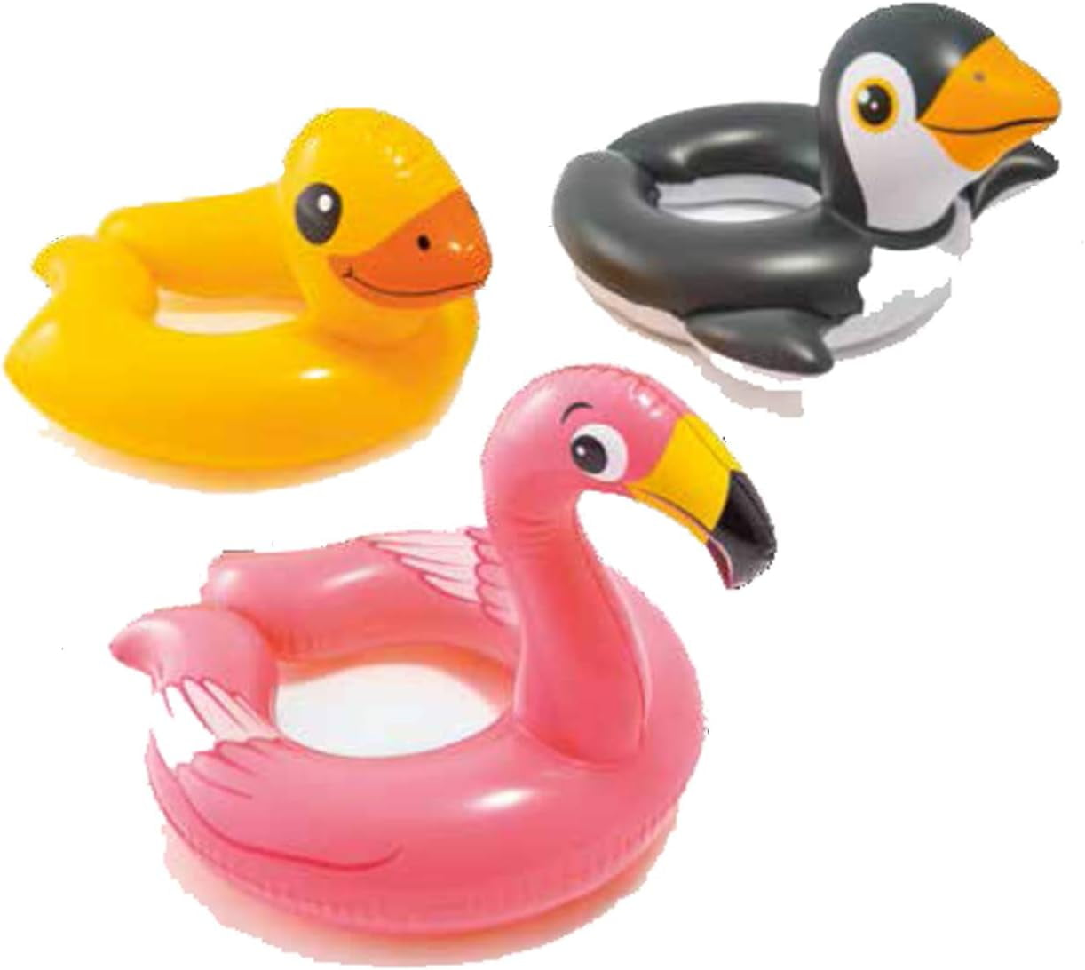 Intex 30" x 21.5" Animal Split Ring Kid's Pool Float Weight Limit Ages 3-6 - One Random Animal Design