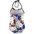 thumbnail image 6 of Hello Kitty Girls One Piece Swimsuits Hawaiian Summer Swimwear Beach Bathing Suit Outfits, 6 of 7