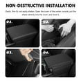 thumbnail image 5 of Upgraded Car Center Console Cover,Microfiber Leather Car Armrest Cover Cushion with 2 Storage Bags,Universal Car Armrest Storage Box Car Interior Accessories for Most Vehicles (Black), 5 of 7