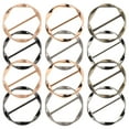 thumbnail image 4 of MRLESS 12PCS Metal Scarf Clips T-Shirt Buckles Securing Clothing Clasps Shirts Styling Pin Scarves Clips Shawls Clips Clothing Accessories, 4 of 8