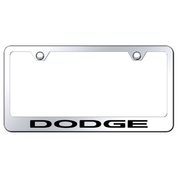 Au-TOMOTIVE GOLD Dodge Laser Etched Frame - Mirrored