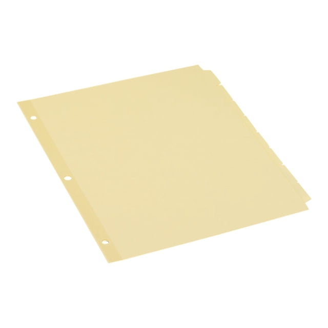 Universal 20846 Economy Tab Dividers, 8-Tab, Letter, Buff (Box of 24 Sets) (UNV20846)