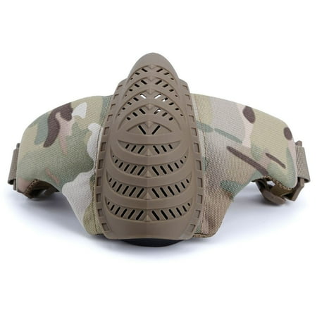 Mask Half Face Lower Face Protective Mask for Hunting ...