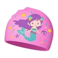 thumbnail image 4 of RTKFRFLM Kids Soft Silicone Swim Cap Waterproof Anti Comfortable Ear Protection Swimming Hat for Boys Girls Summer Pool Training Water Sports Wear PK1 5Y-12Y, 4 of 4